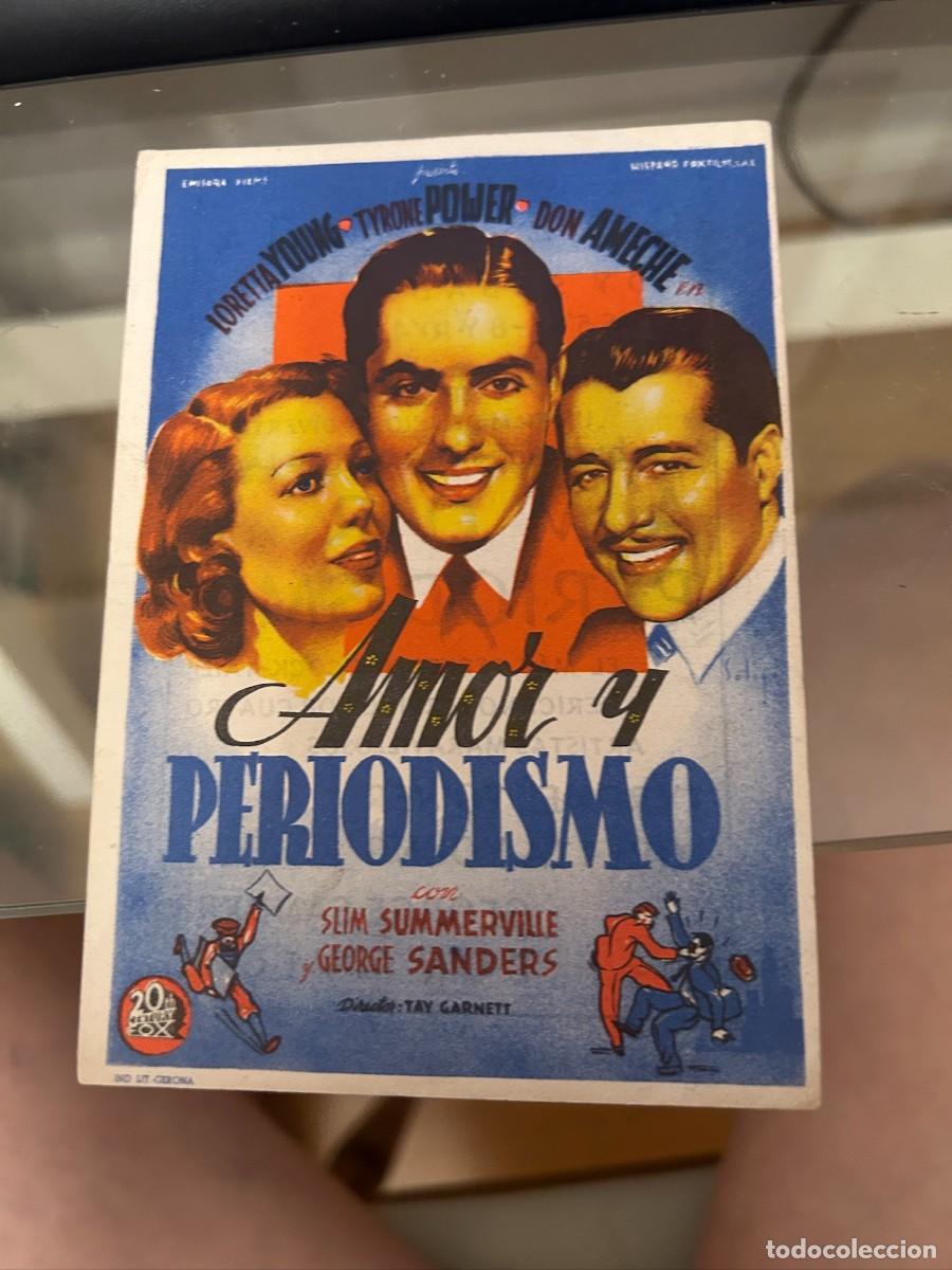 Cine: amor y periodismo cine espa&ntilde;a lugo con publicidad buen estado 583