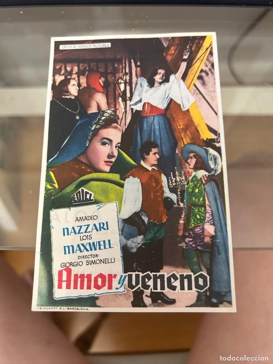 Cine: amor y veneno cine circulo puigcerda con publicidad buen estado 586
