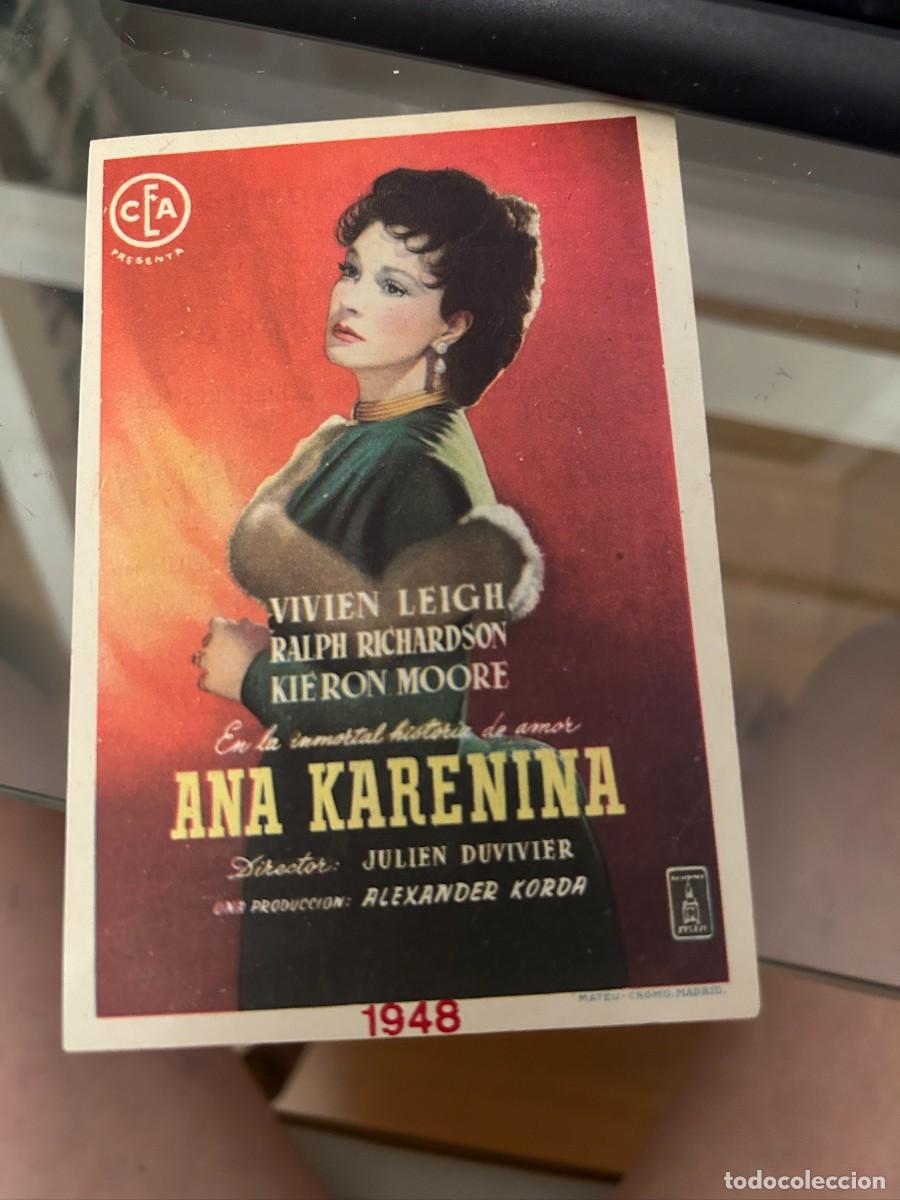Cine: ana karenina cine espa&ntilde;a valdepe&ntilde;as con publicidad buen estado 595