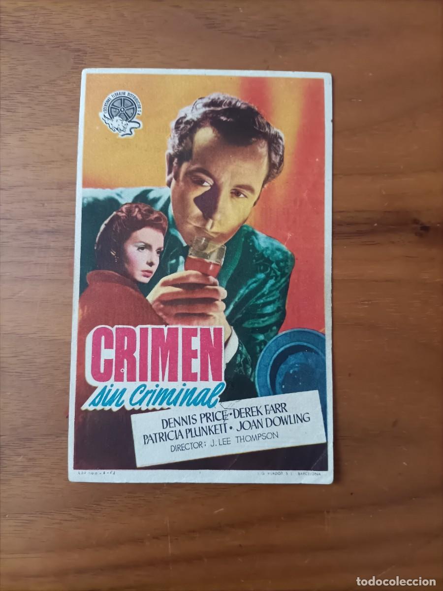Cine: CRIMEN SIN CRIMINAL. C/P. CINE IDEAL, LARACHE MARRUECOS. DENNIS PRICE.