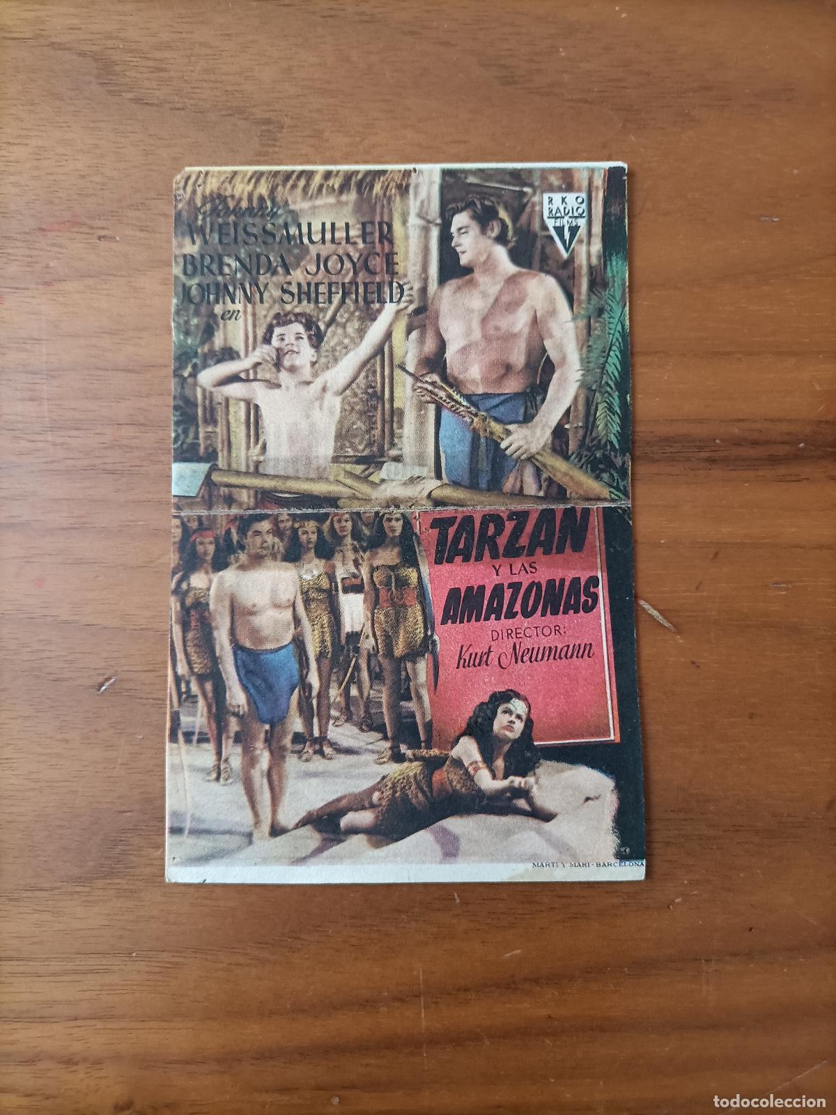 Cine: TARZAN EN EL AMAZONAS, C/P. CINE IDEAL, LARACHE MARRUECOS. JOHNNY WEISSMULLER