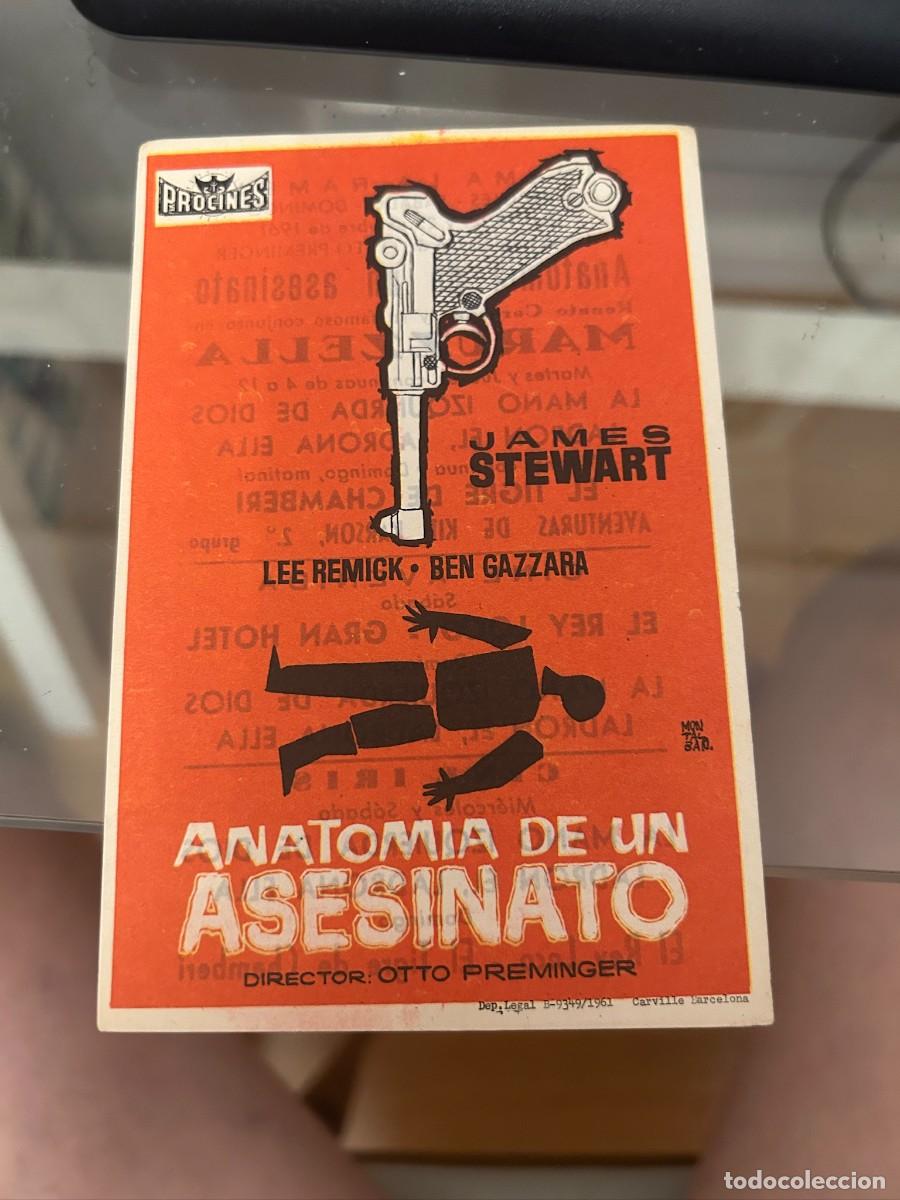 Cine: anatomia de un asesinato cinema la rambla con publicidad buen estado 605