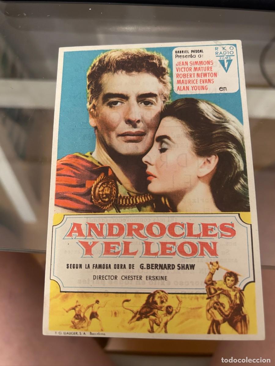 Cine: ANDROCLES Y EL LEON TEATRO PRINCIPAL AVILA CON PUBLICIDAD BUEN ESTADO 613