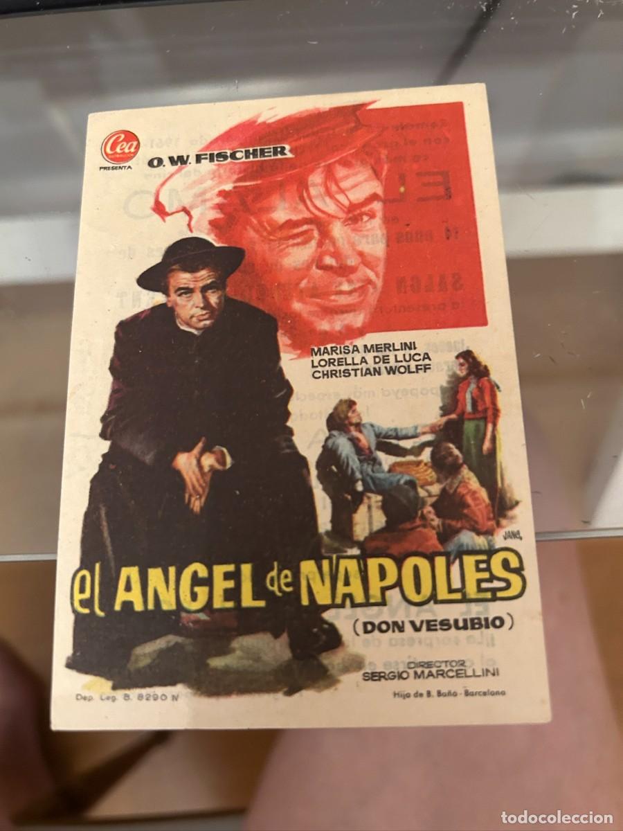 Cine: EL ANGEL DE NAPOLES CINE ATENEO SALLENT CON PUBLICIDAD BUEN ESTADO 632
