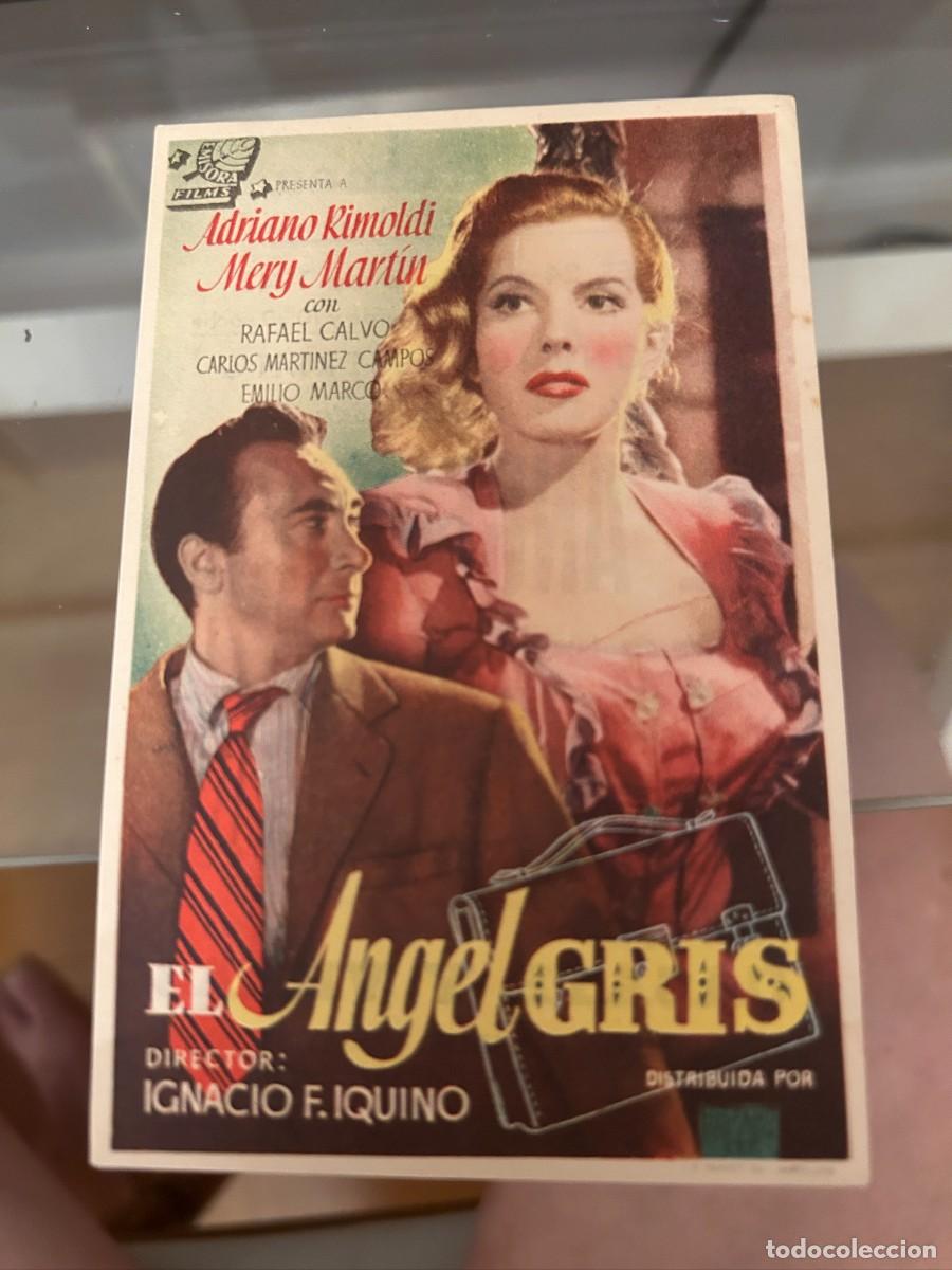 Cine: EL ANGEL GRIS SALON ROMEA CASTELLON BUEN ESTADO CON PUBLICIDAD 636