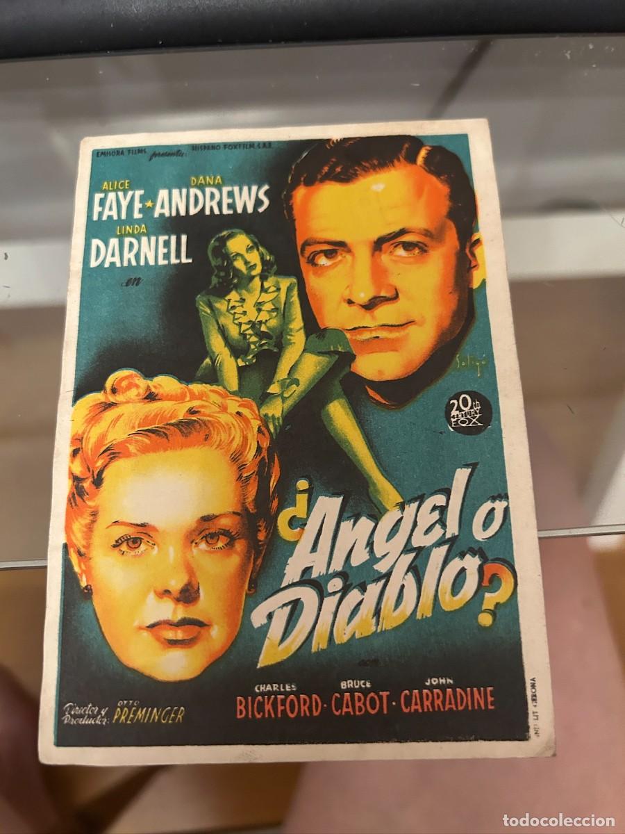 Cine: &iquest; ANGEL O DIABLO ? SIN PUBLICIDAD BUEN ESTADO 639