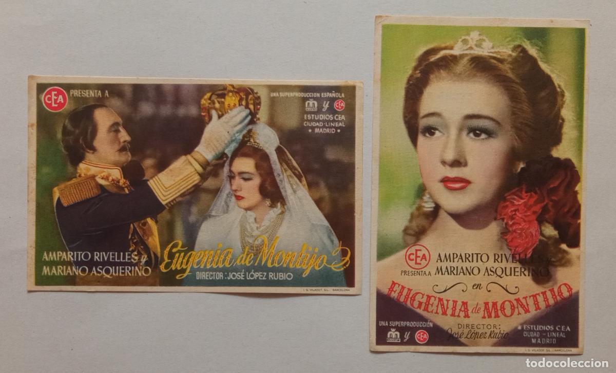 Cine: 2 PROGRAMAS DE CINE. AMPARO RIVELLES. EUGENIA DE MONTIJO. CINE AVENIDA. LAS PALMAS