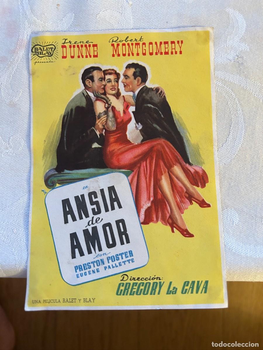 Cine: ANSIA DE AMOR SIN PUBLICIDAD BUEN ESTADO 660