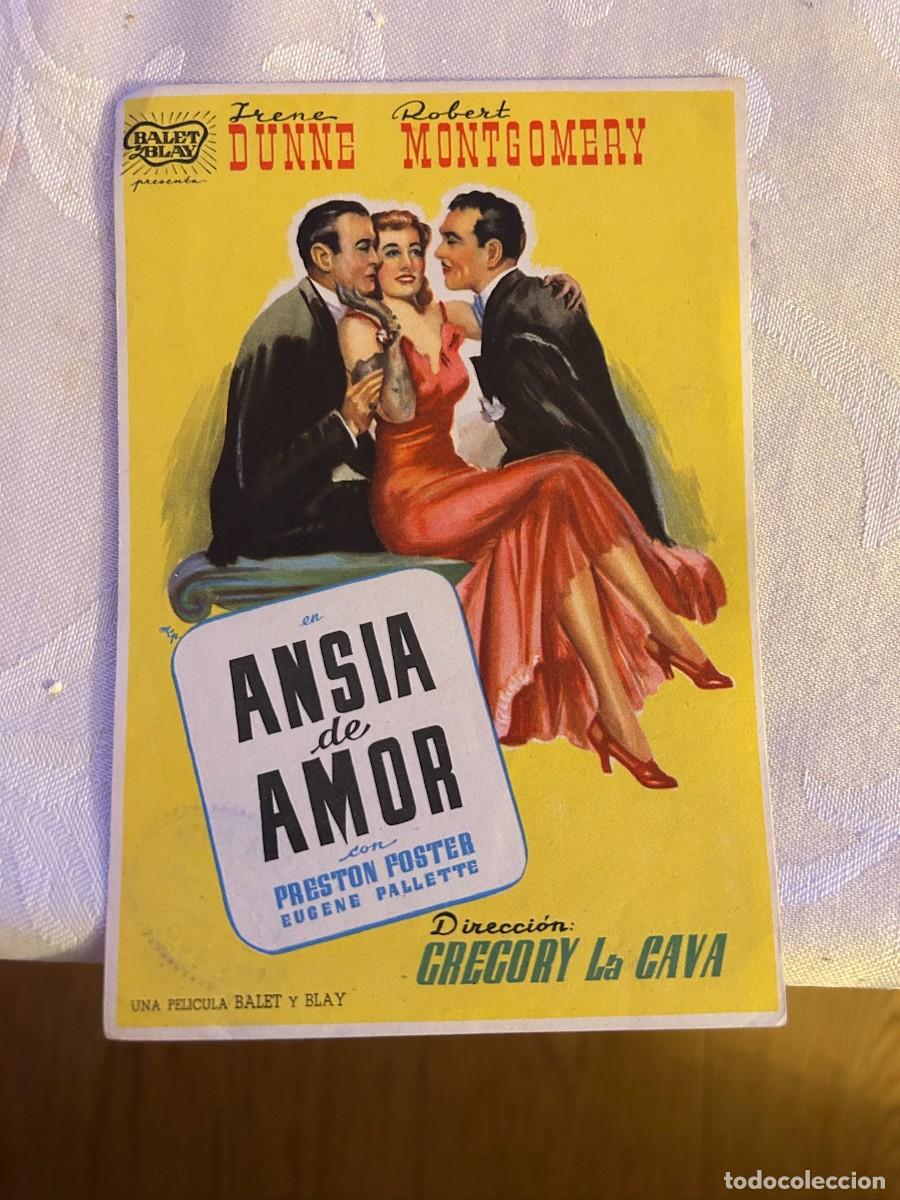 Cine: ANSIA DE AMOR SIN PUBLICIDAD BUEN ESTADO 66&ordm;