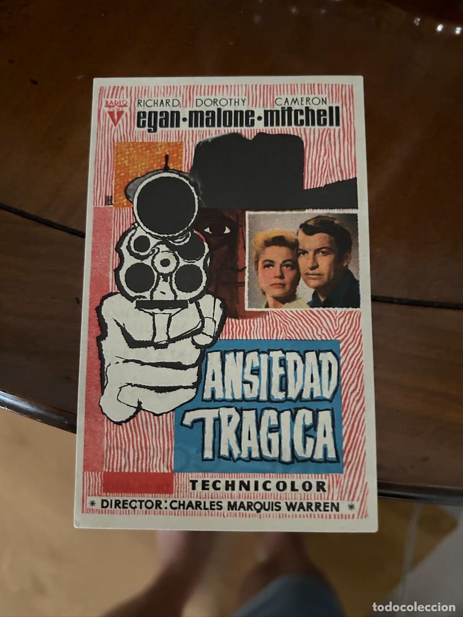Cine: ANSIEDAD TRAGICA CINE COSO ZARAGOZA CON PUBLICIDAD BUEN ESTADO 652