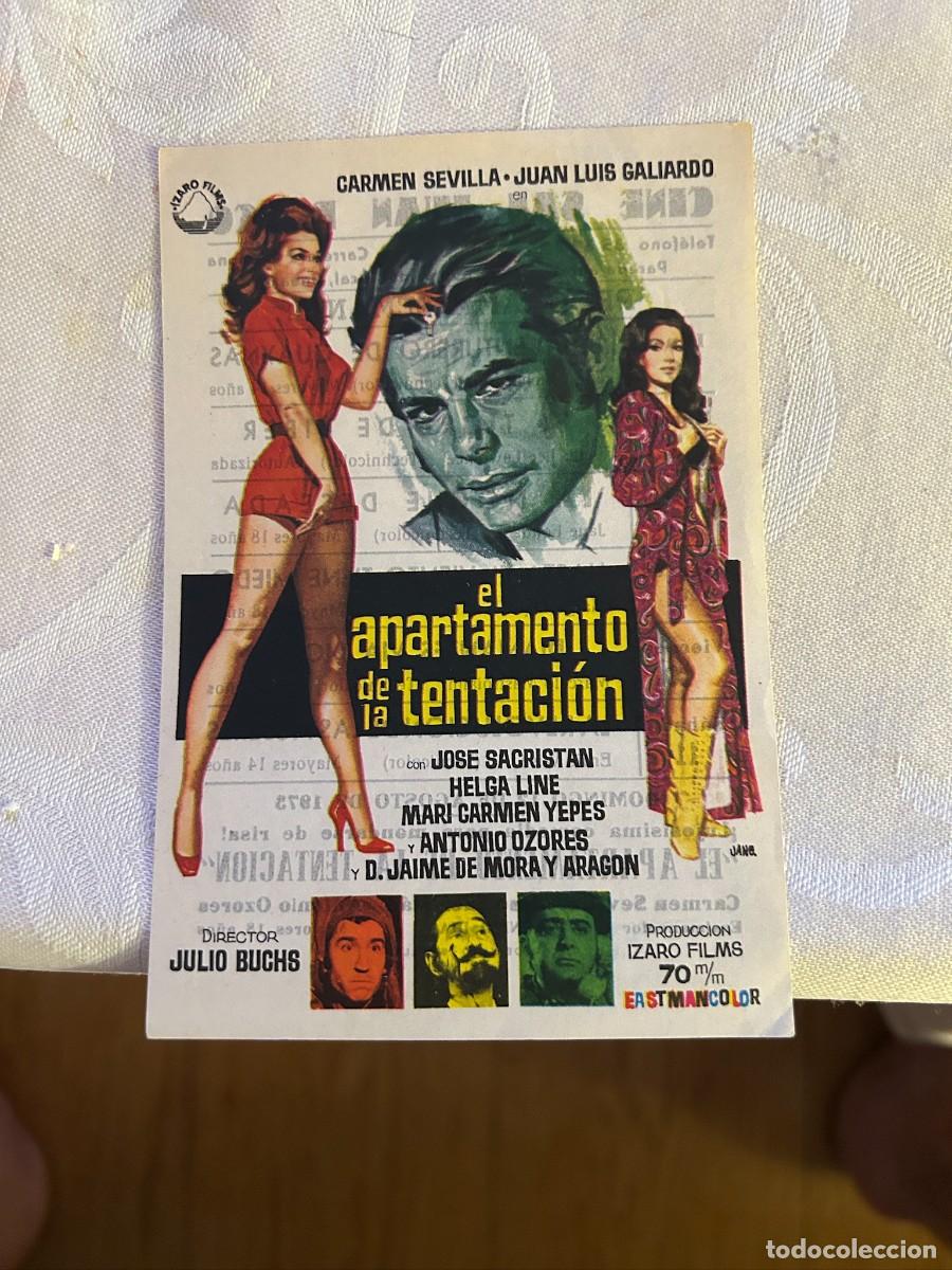 Cine: EL APARTAMENTO DE LA TENTACION CARMEN SEVILLA CINE SAN JUAN BOSCO SEVILLA CON PUBLICIDAD BUEN ES 687