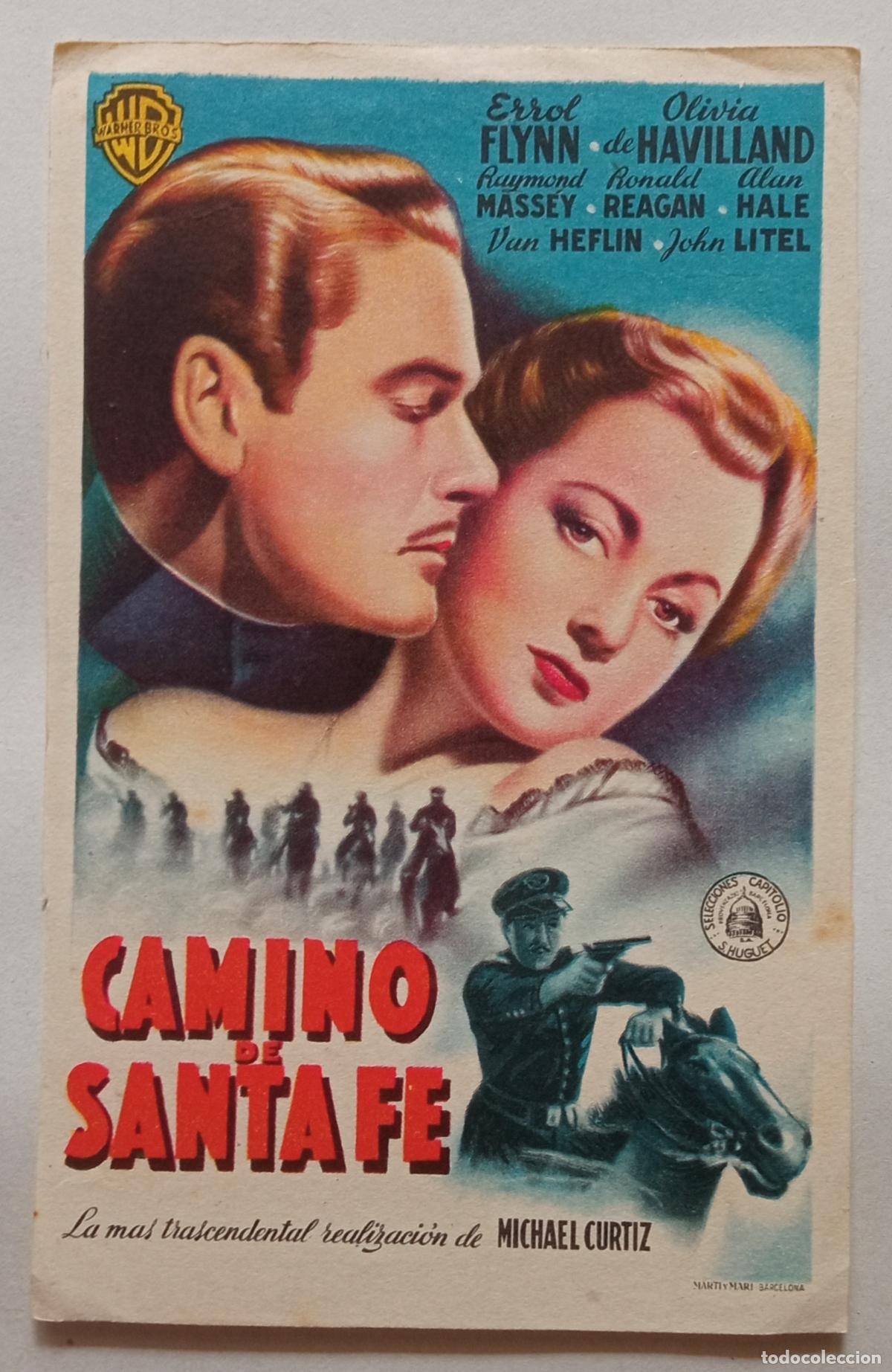 Cine: PROGRAMA DE CINE. ERROL FLYNN. OLIVIA DE HAVILLAND. CAMINO DE SANTA FE