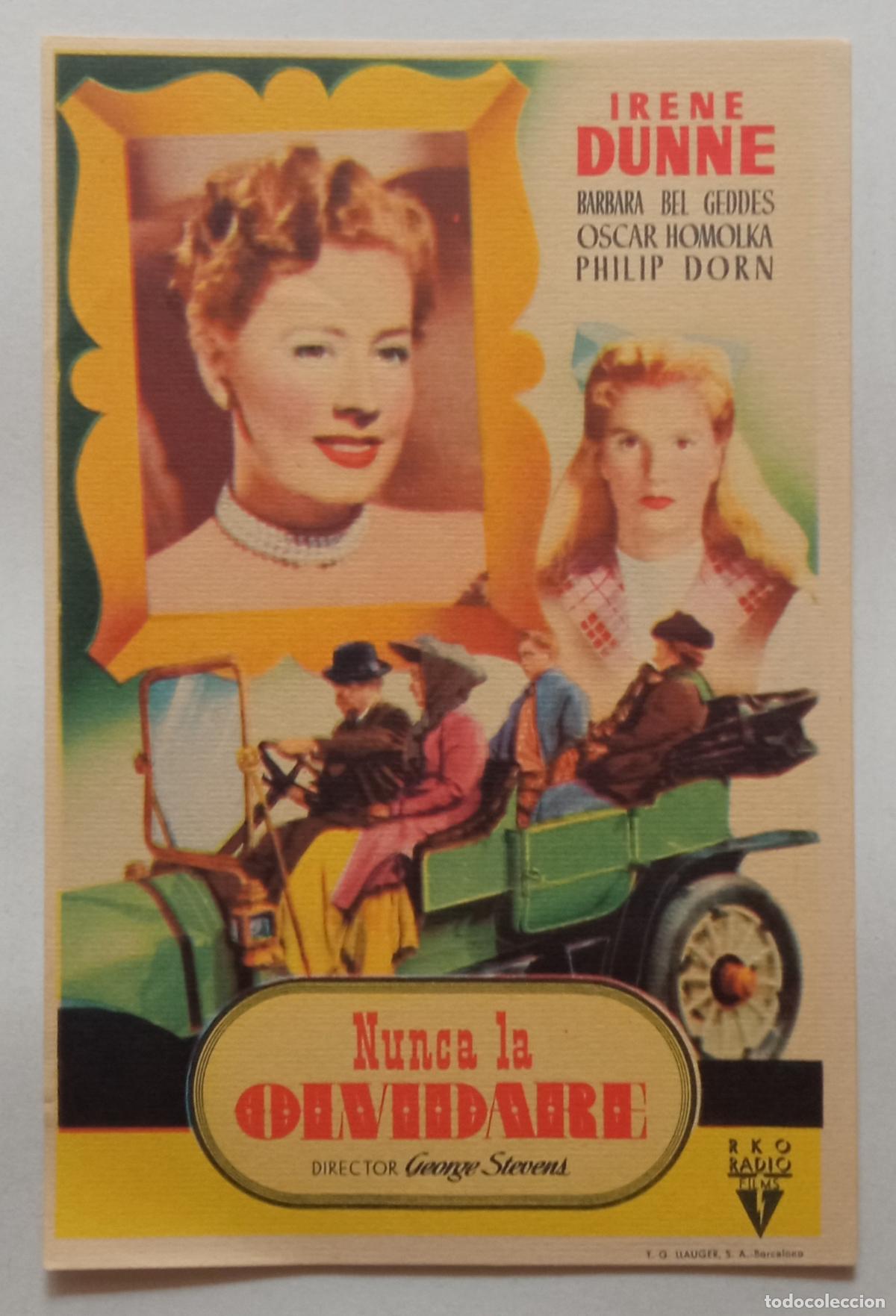 Cine: PROGRAMA DE CINE. IRENE DUNNE. NUNCA LA OLVIDAR&Eacute;