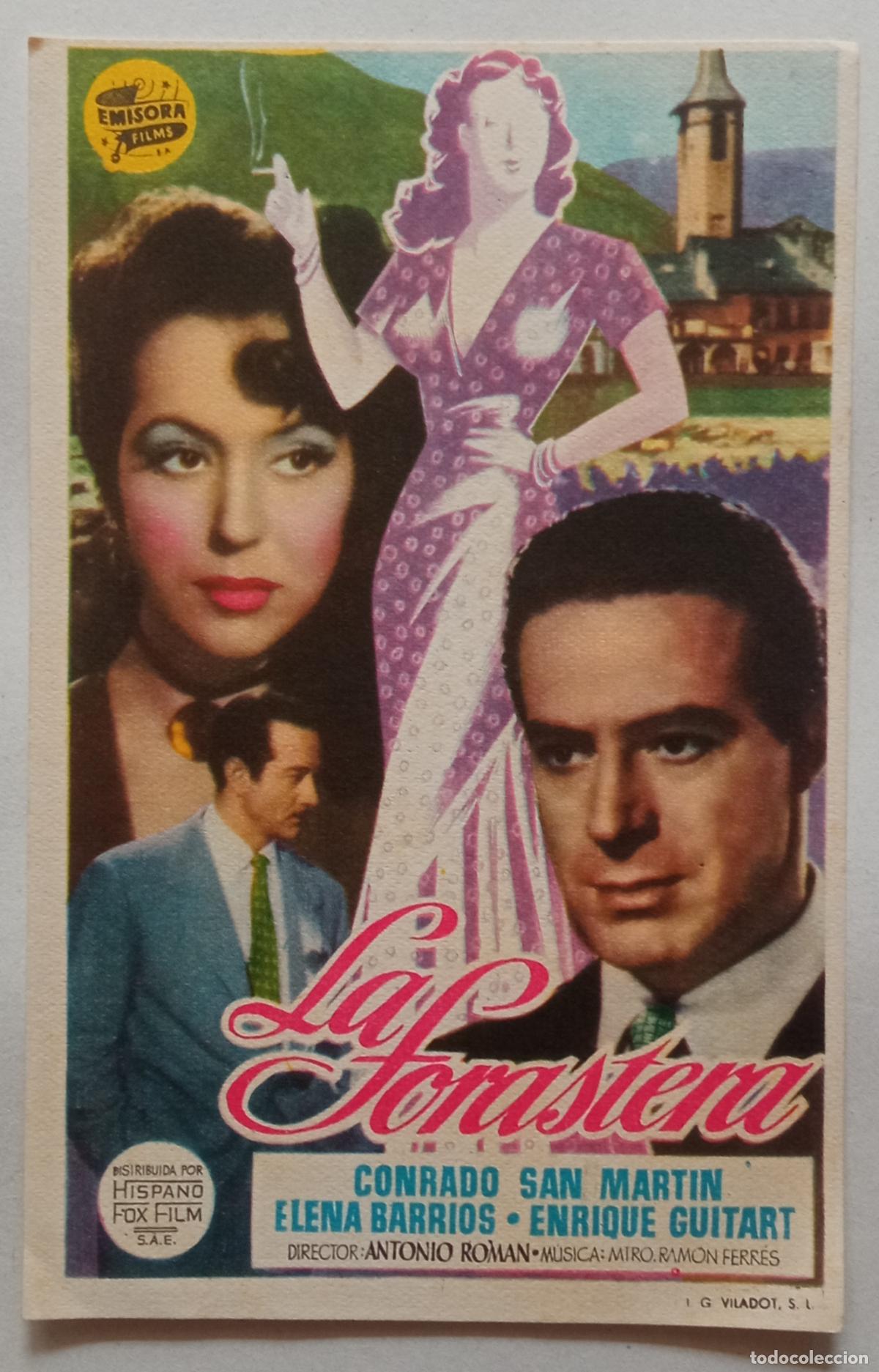 Cine: PROGRAMA DE CINE. CONRADO SAN MART&Iacute;N. LA FORASTERA