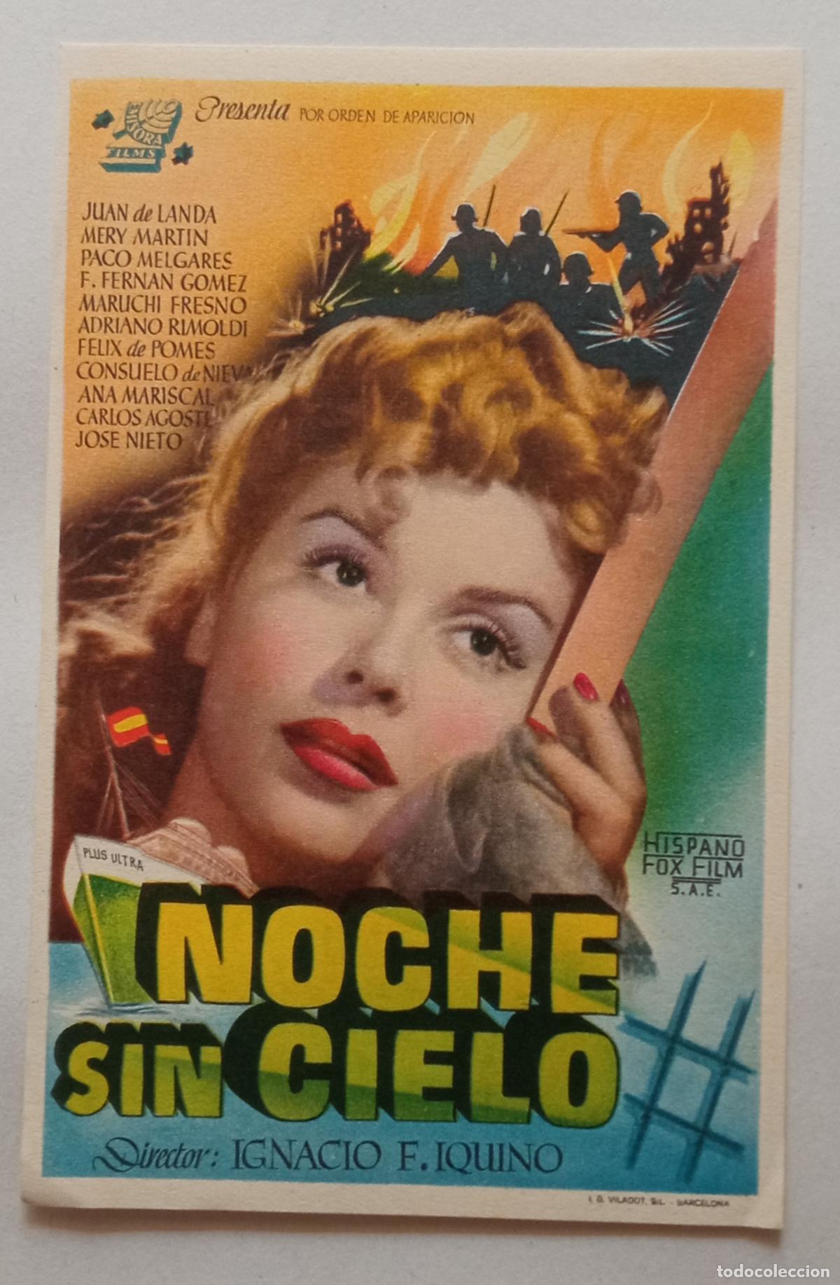 Cine: PROGRAMA DE CINE. JUAN DE LANDA. MERY MART&Iacute;N. NOCHE SIN CIELO