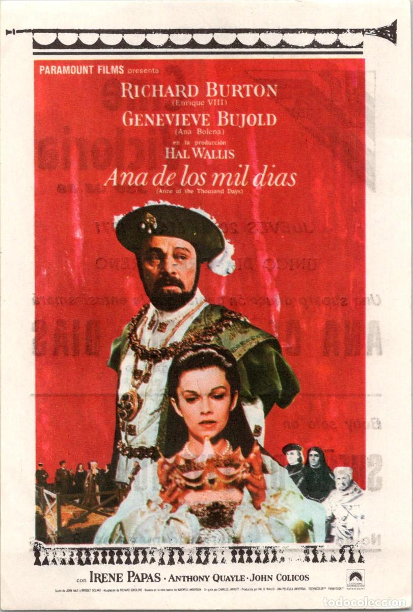 Cine: Ana de los mil d&iacute;as - Richard Burton - Genevieve Bujold - Barcelona - Cine Victoria - 20 Mayo 1971