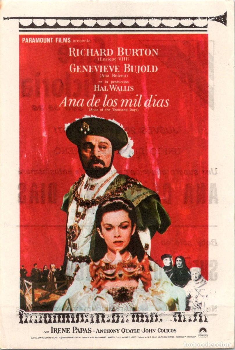 Cine: Ana de los mil d&iacute;as - Richard Burton - Genevieve Bujold - Barcelona - Cine Victoria - 20 Mayo 1971