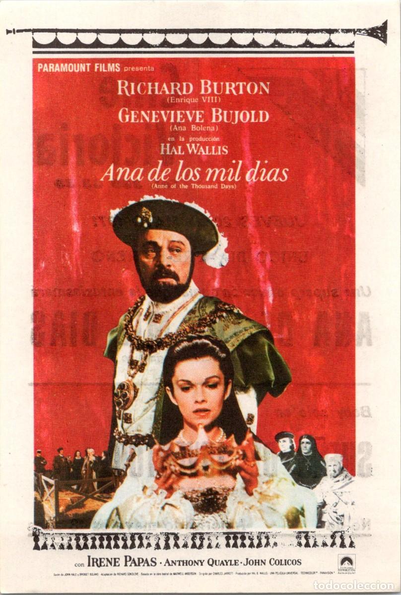 Cine: Ana de los mil d&iacute;as - Richard Burton - Genevieve Bujold - Barcelona - Cine Victoria - 20 Mayo 1971