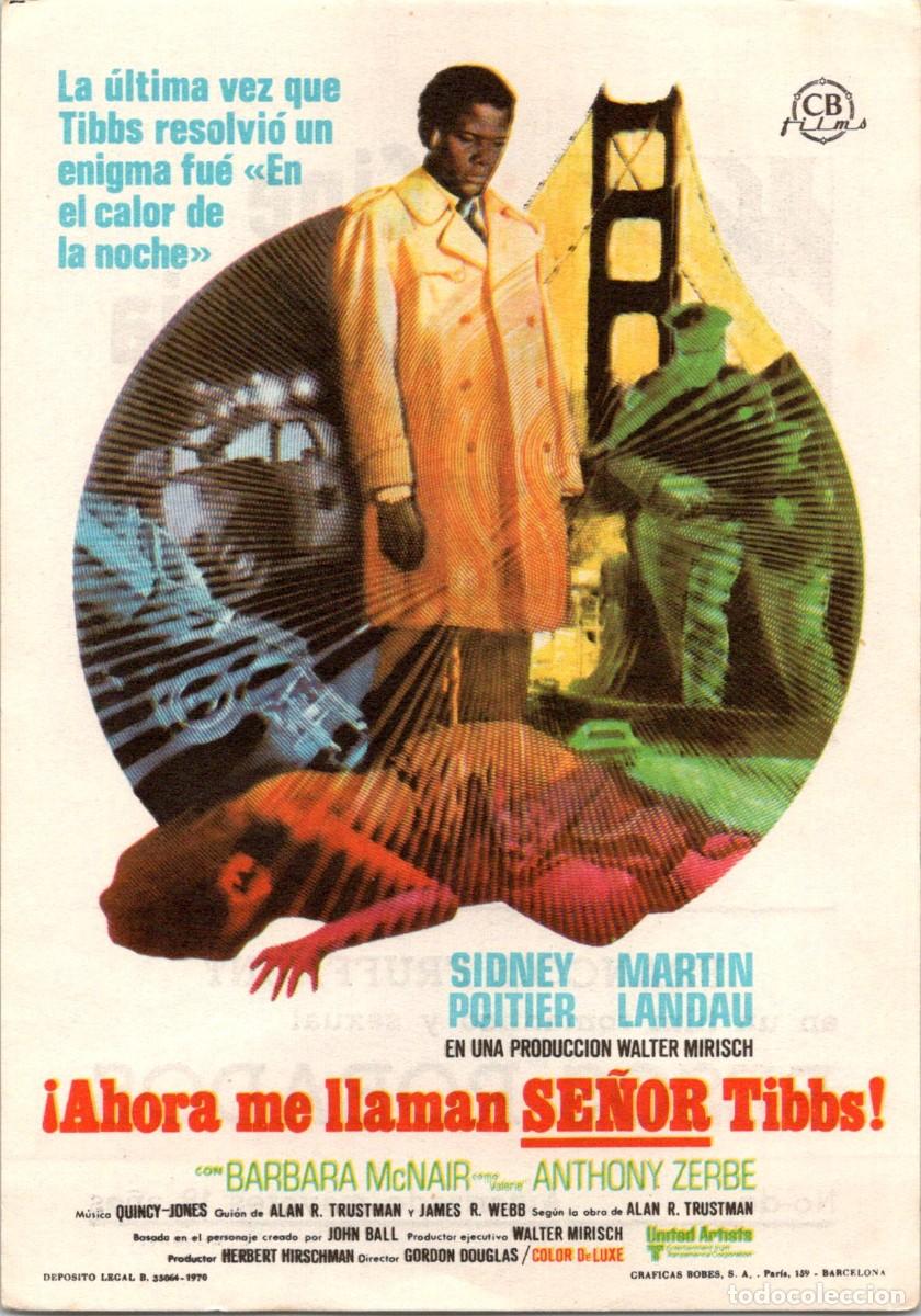 Cine: &iexcl;Ahora me llaman Se&ntilde;or Tibbs! - Sidney Poitier - Barcelona - Cine Victoria - 13-19 Mayo1971