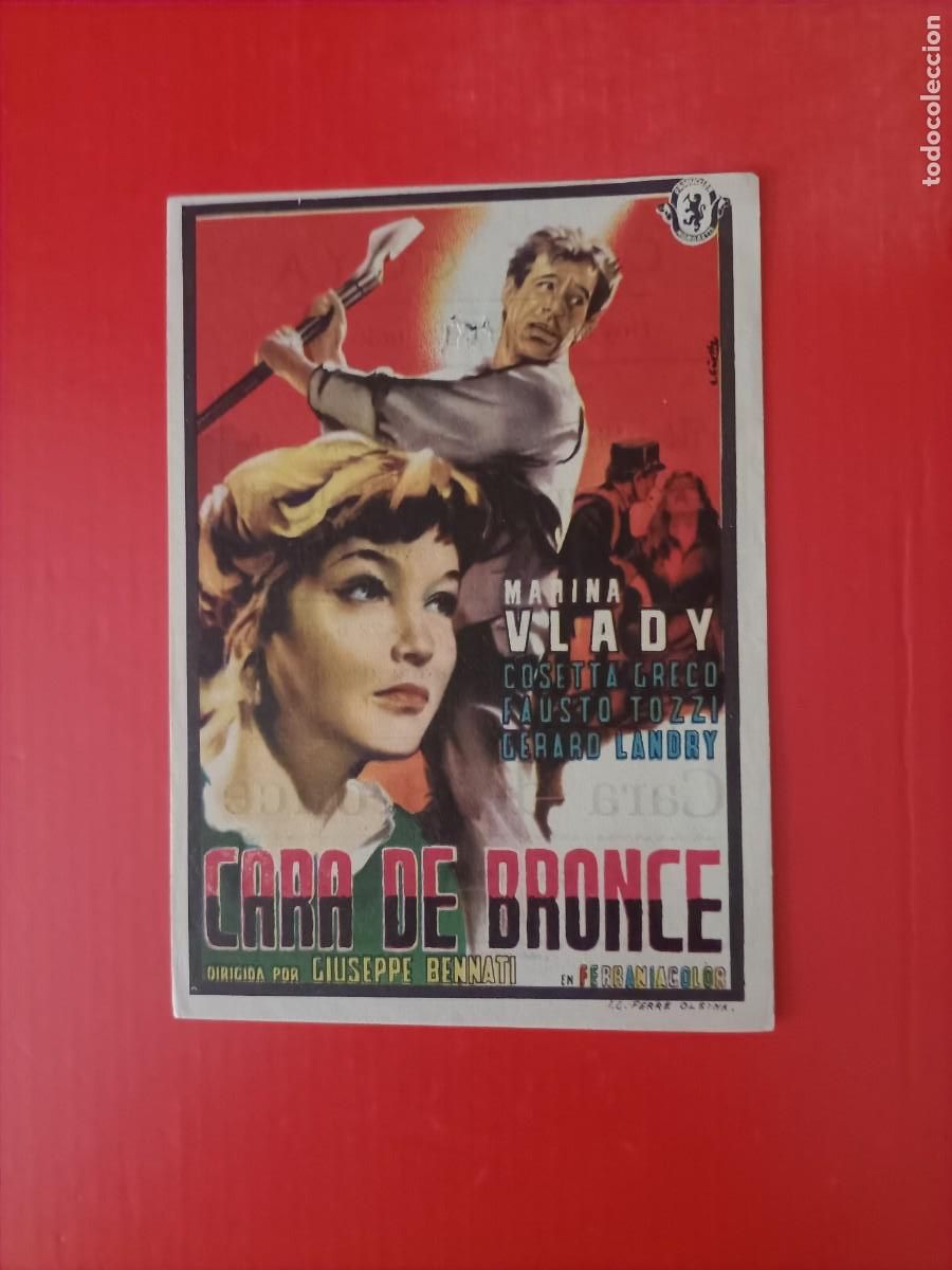 Cine: CARA DE BRONCE. CON PUBLICIDAD CINE GOYA, TANGER. MARRUECOS. MARINA VLADY.
