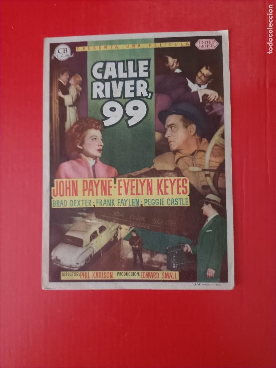 Cine: CALLE RIVER, 99. C/P. CINE ROXY, TANGER. MARRUECOS. JOHN PAYNE,