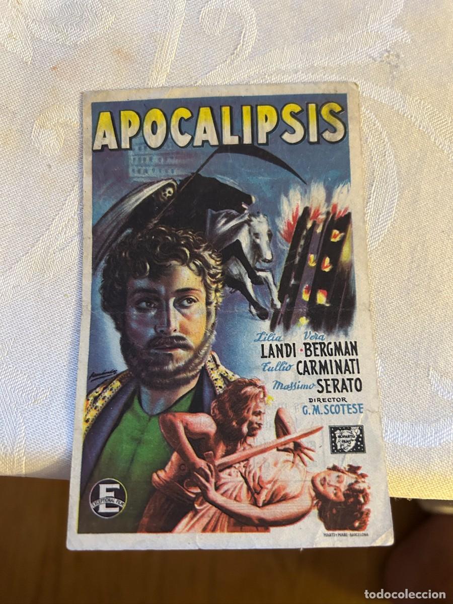 Cine: apocalipsis bahia-catalu&ntilde;a-fronton lerida con publicidad buen estado
