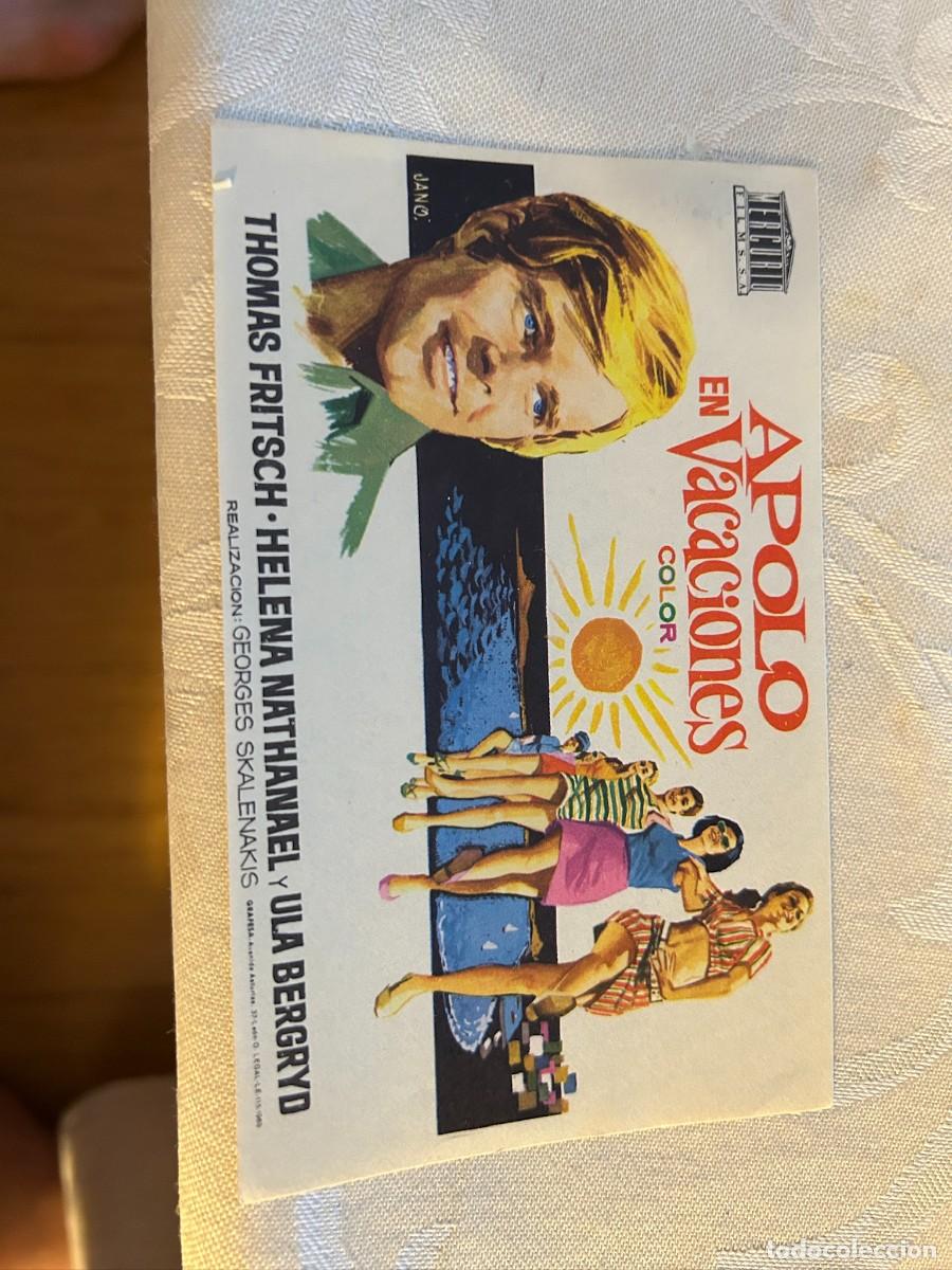 Cine: apolo en vacaciones sin publicidad buen estado 696