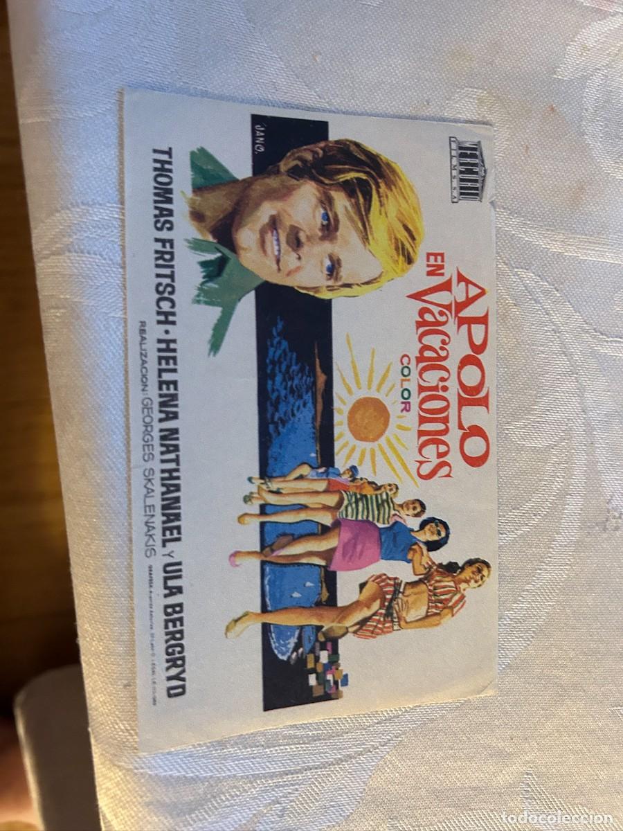 Cine: apolo en vacaciones sin publicidad buen estado 697