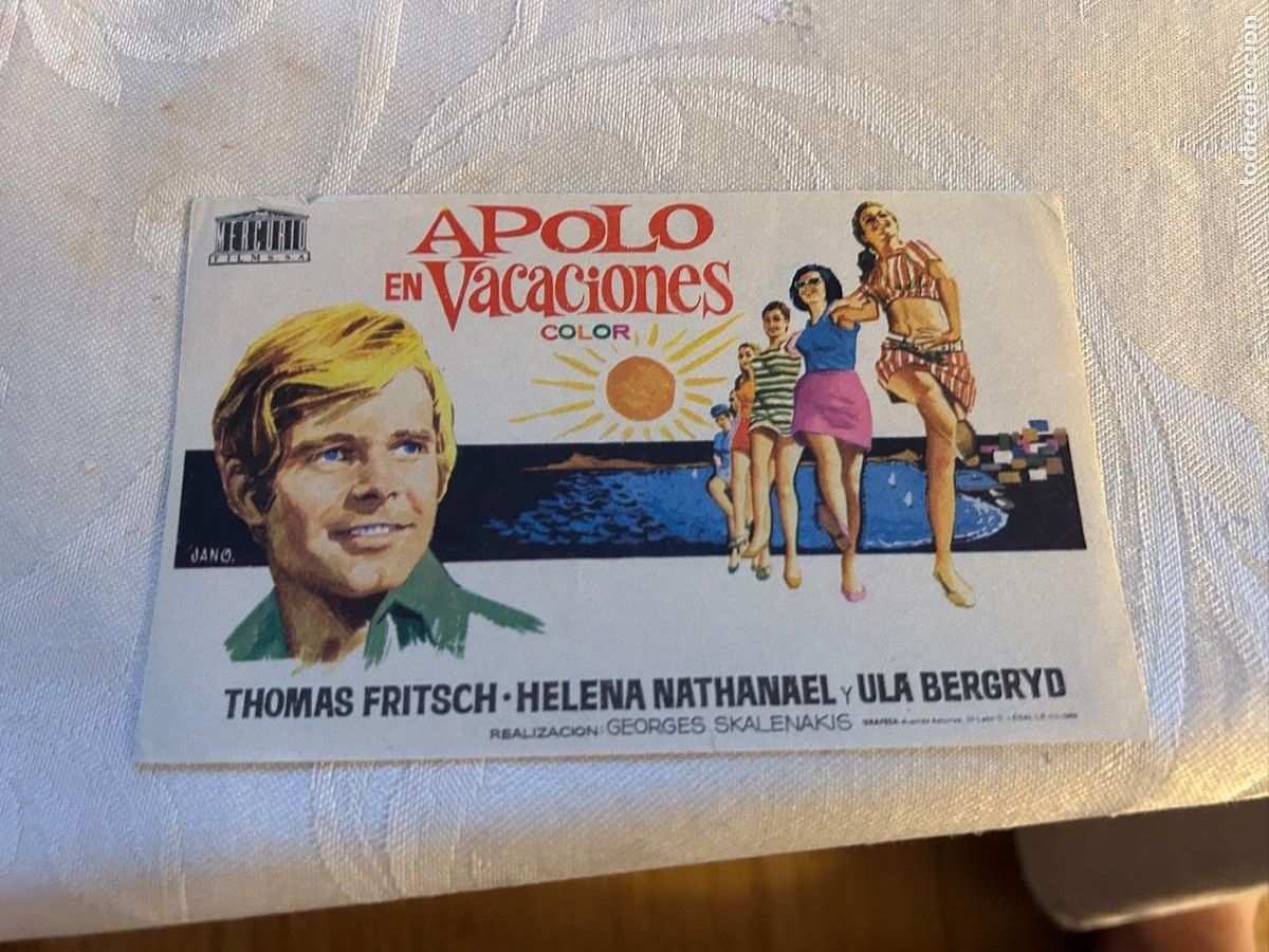 Cine: apolo en vacaciones sin publicidad buen estado 697