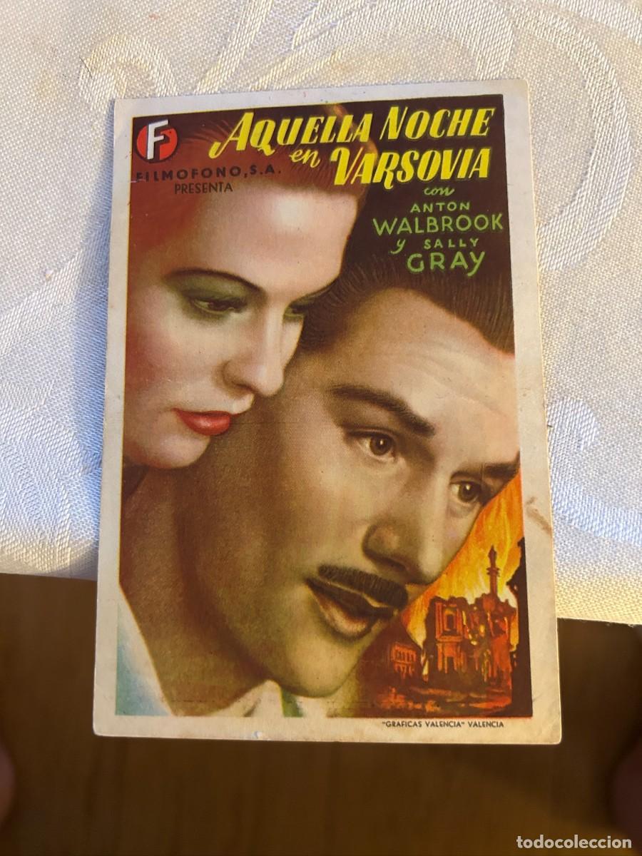 Cine: AQUELLA NOCHE EN VARSOVIA APOLO CON PUBLICIDAD BUEN ESTADO 713