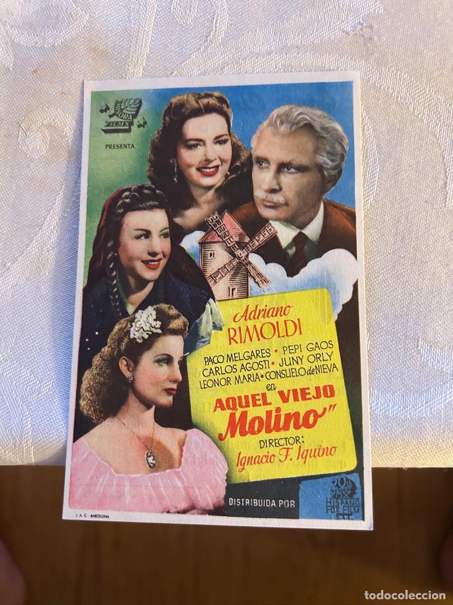 Cine: AQUEL VIEJO MOLINO CINEMA COCA VALLADOLID CON PUBLICIDAD BUEN ESTADO 714