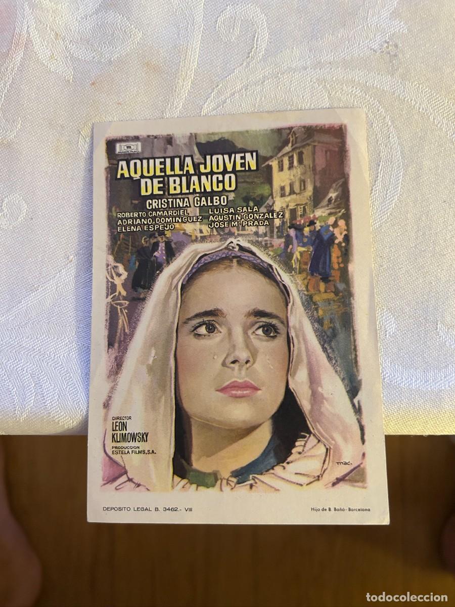 Cine: AQUELLA JOVEN DE BANCO SIN PUBLICIDAD BUEN ESTADO 715