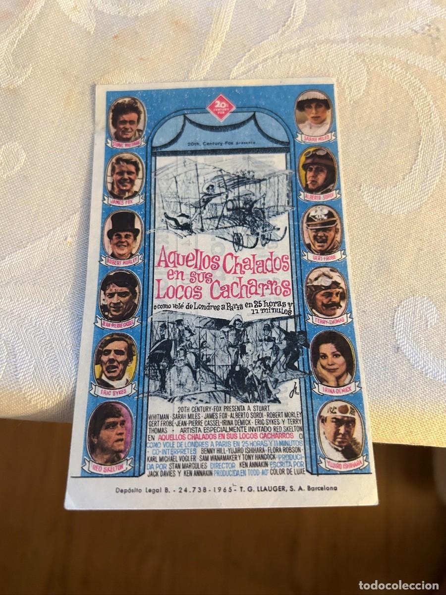 Cine: AQUELLOS CHALADOS EN SUS LOCOS CACHARROS CINE VERDI BARCELONA CON PUBLICIDAD BUEN ESTADO 718