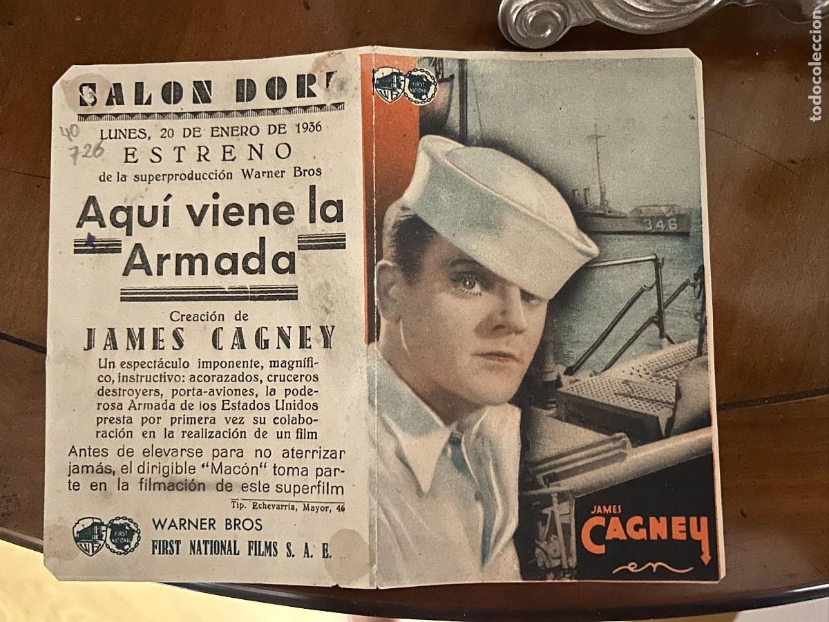 Cine: AQUI VIENE LA ARMADA SALON DORE ZARAGOZA BUEN ESTADO CON PUBLICIDAD 726