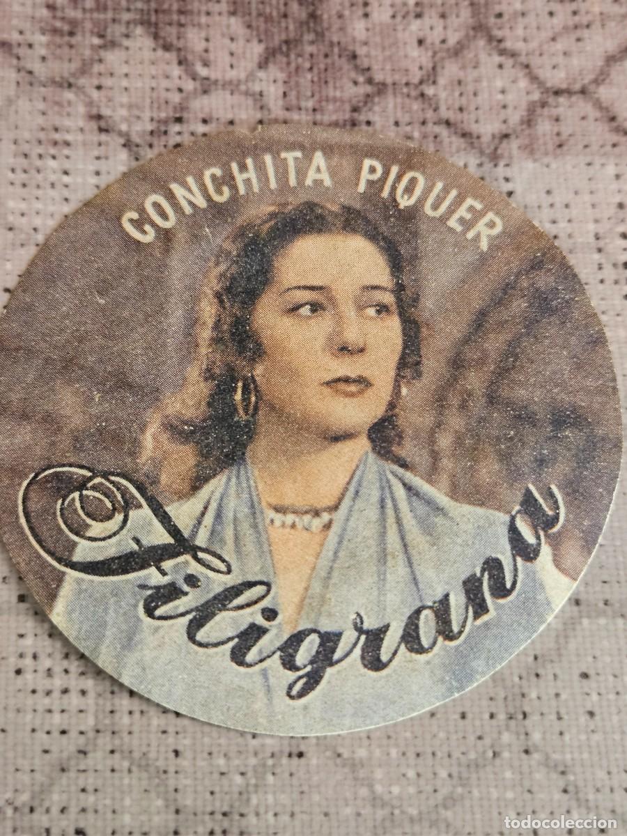 Cine: Antiguo Programa De Mano Troquelado Adhesivo De La Pel&iacute;cula FILIGRANA De Conchita Piquer 1949.