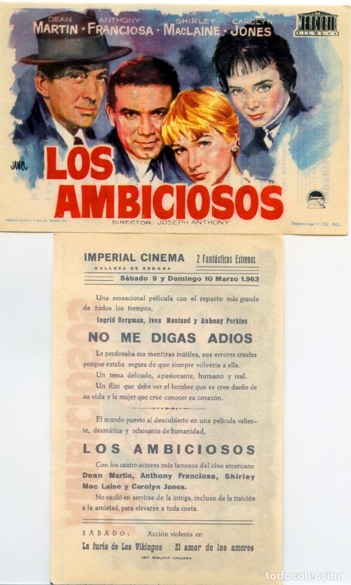 Cine: FOLLETO DE MANO ORIGINAL IMPERIAL CINEMA 1963 ALICANTE