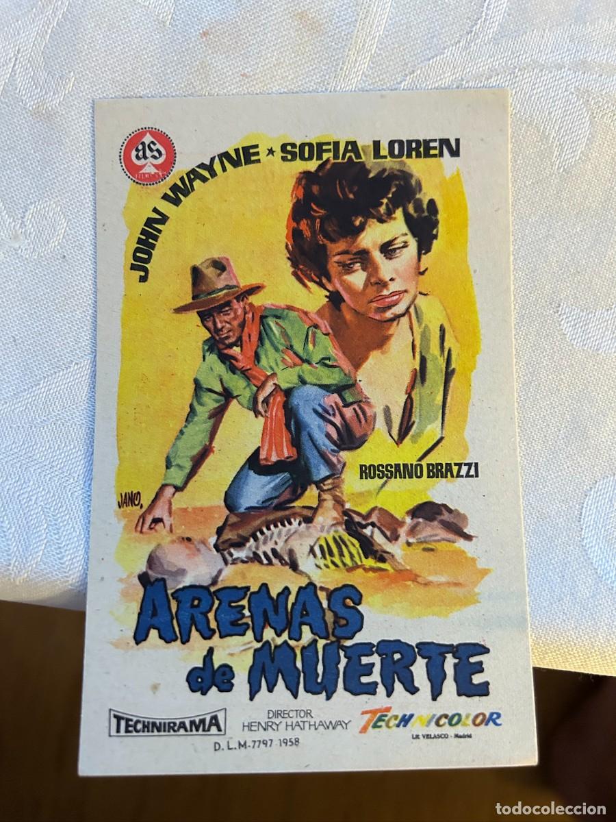 Cine: ARENAS DE MUERTE TEATRO PRIMITIVO BAEZA CON PUBLICIDAD BUEN ESTADO 739