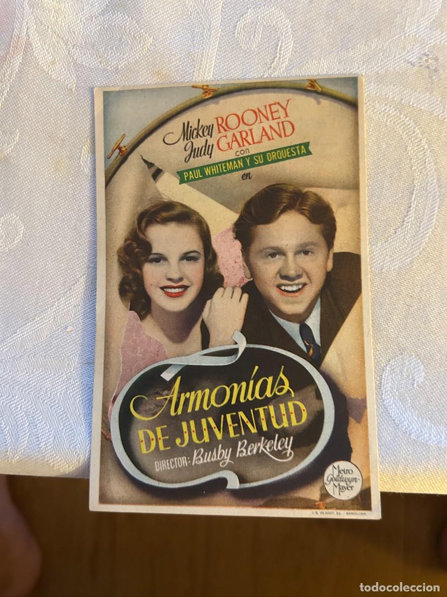 Cine: ARMONIAS DE JUVENTUD TEATRO NUEVA ESPA&Ntilde;A SEO DE URGEL CON PUBLICIDAD BUEN ESTADO 763