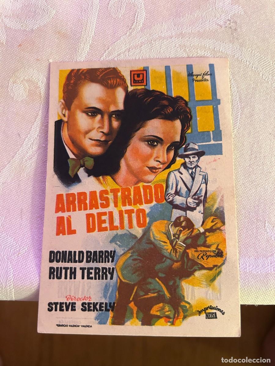 Cine: ARRASTRADO AL DELITO SALON ROMEA CASTELLON CON PUBLICIDAD BUEN ESTADO 768