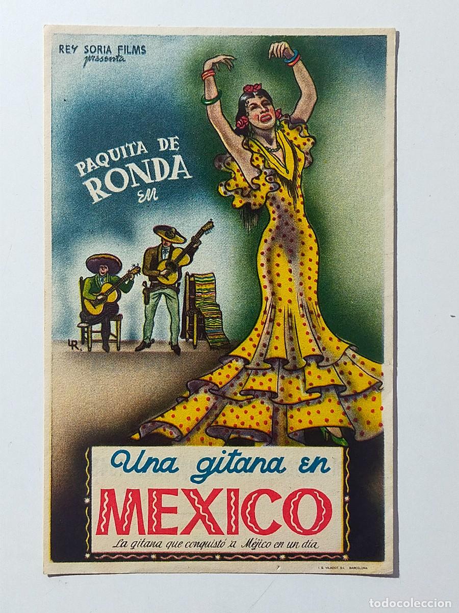 Cine: Programa Sencillo Orig: UNA GITANA EN MEXICO. Paquita de Ronda - Teatro de Las Cortes, San Fernando