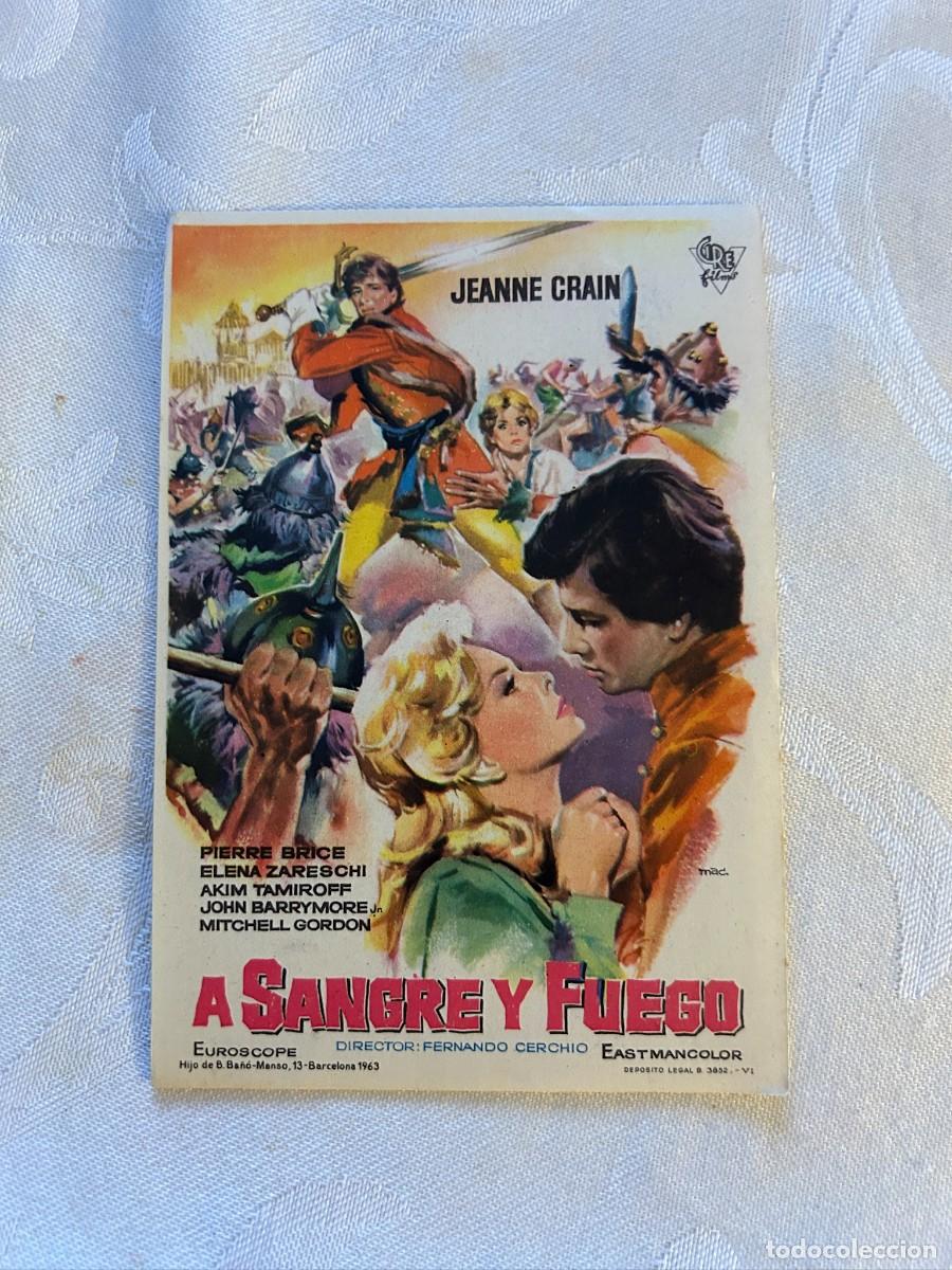Cine: A SANGRE Y FUEGO SIN PUBLICIDAD BUEN ESTADO 795