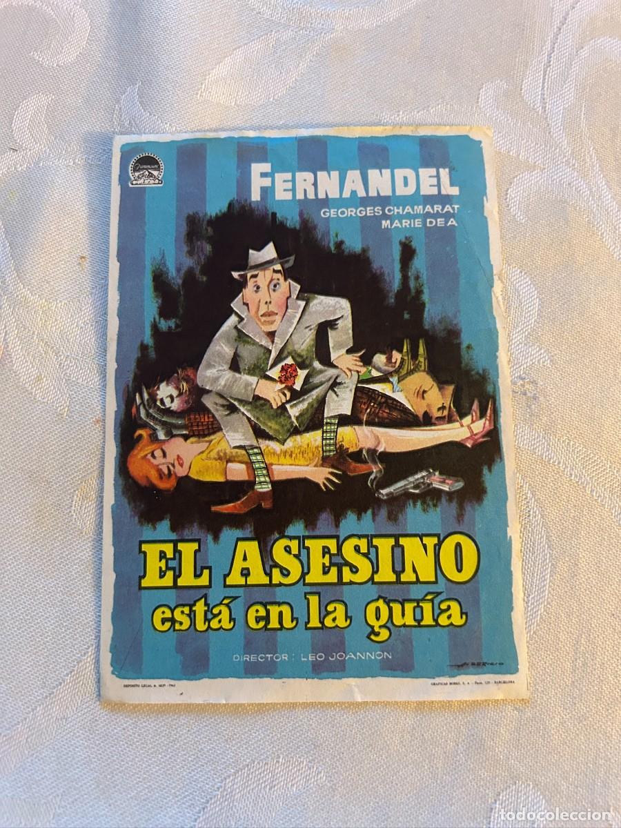 Cine: EL ASESINO ESTA EN LA GUIA SIN PUBLICIDAD BUEN ESTADO 808