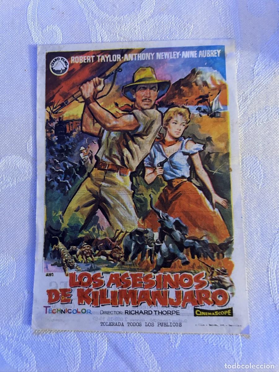 Cine: LOS ASESINOS DE KILIMANJARO CINEMA GRAN HOTEL ALBACETE CON PUBLICIDAD COMO SE VE 813