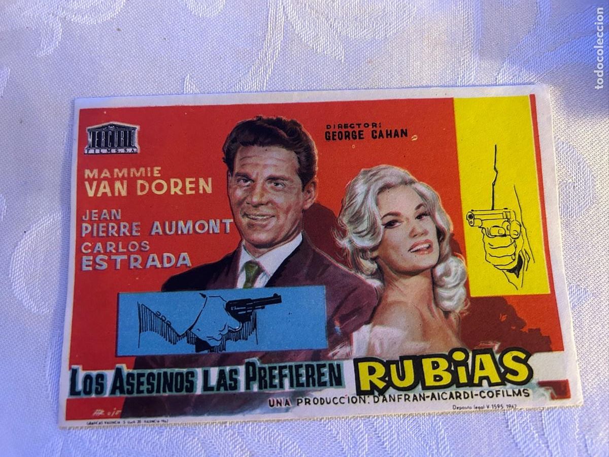Cine: LOS ASESINOS LAS PREFIEREN RUBIAS SIN PUBLICIDAD BUEN ESTADO 815
