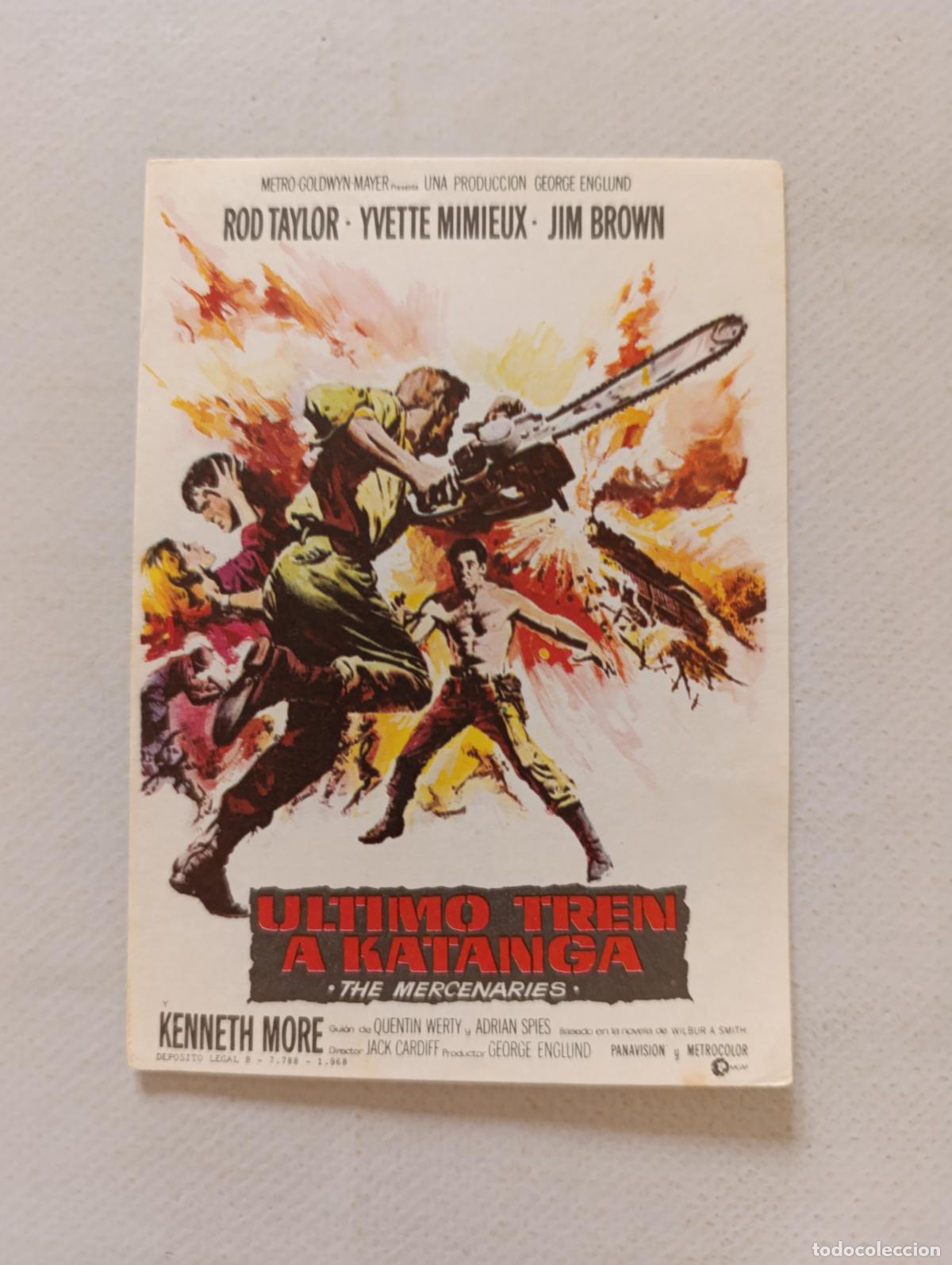 Cine: FOLLETO DE MANO - ULTIMO TREN A KATANGA - ROD TAYLOR - SIN PUBLICIDAD (148K)