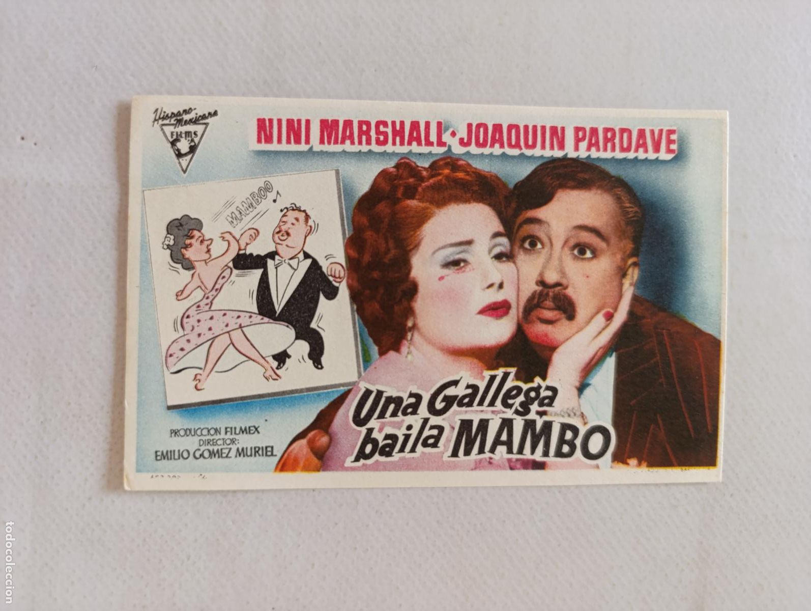 Cine: FOLLETO DE MANO - UNA GALLEGA BAILA MAMBO - NINI MARSHALL - SIN PUBLICIDAD (148N)