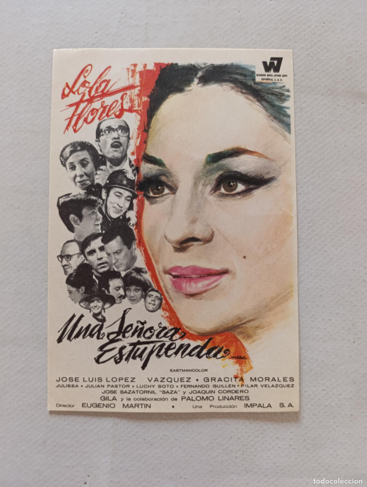 Cine: FOLLETO DE MANO - UNA SE&Ntilde;ORA ESTUPENDA - LOLA FLORES - SIN PUBLICIDAD (148N)