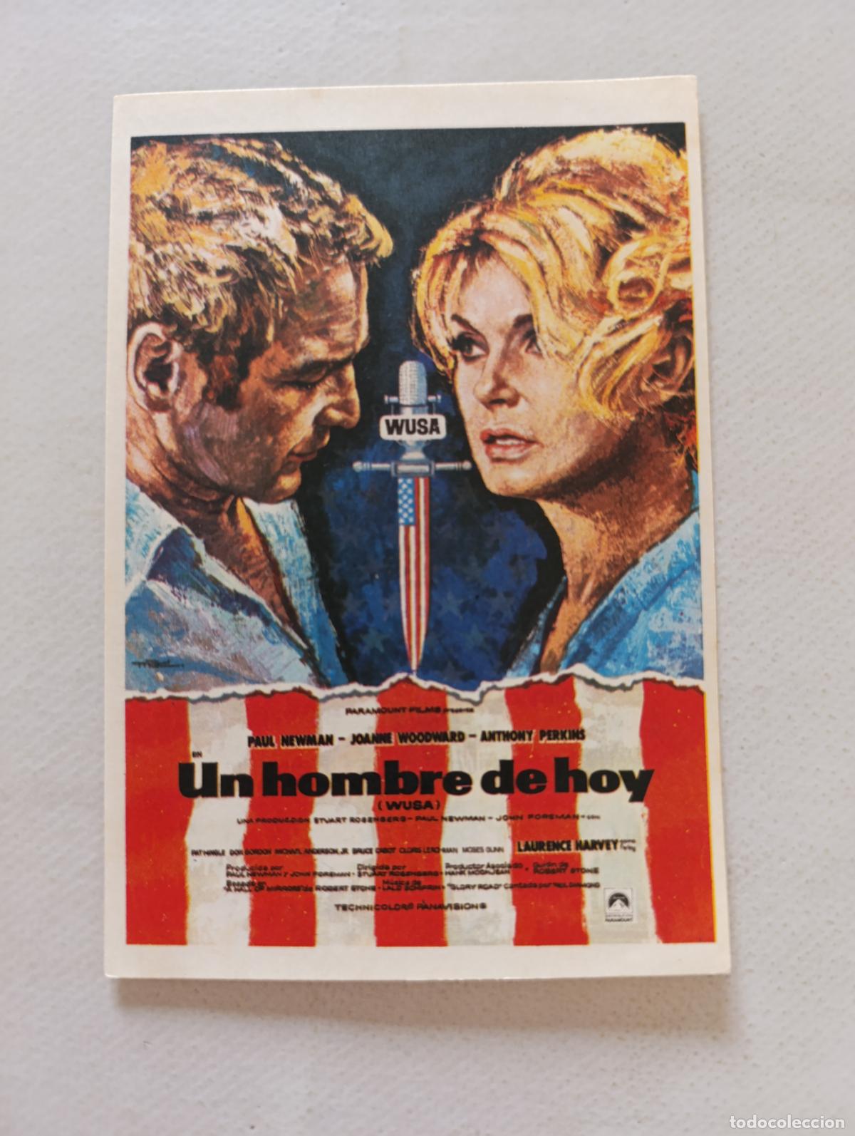 Cine: FOLLETO DE MANO - UN HOMBRE DE HOY - PAUL NEWMAN, ANTHONY PERKINS (148N)