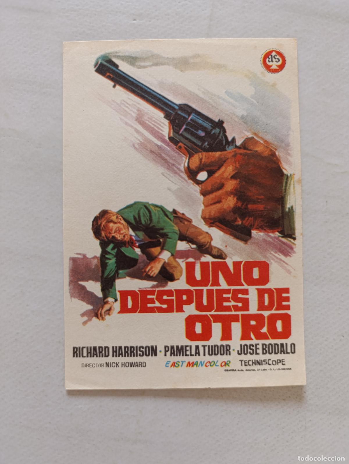 Cine: FOLLETO DE MANO - UNO DESPUES DE OTRO - RICHARD HARRISON - SIN PUBLICIDAD (148O)