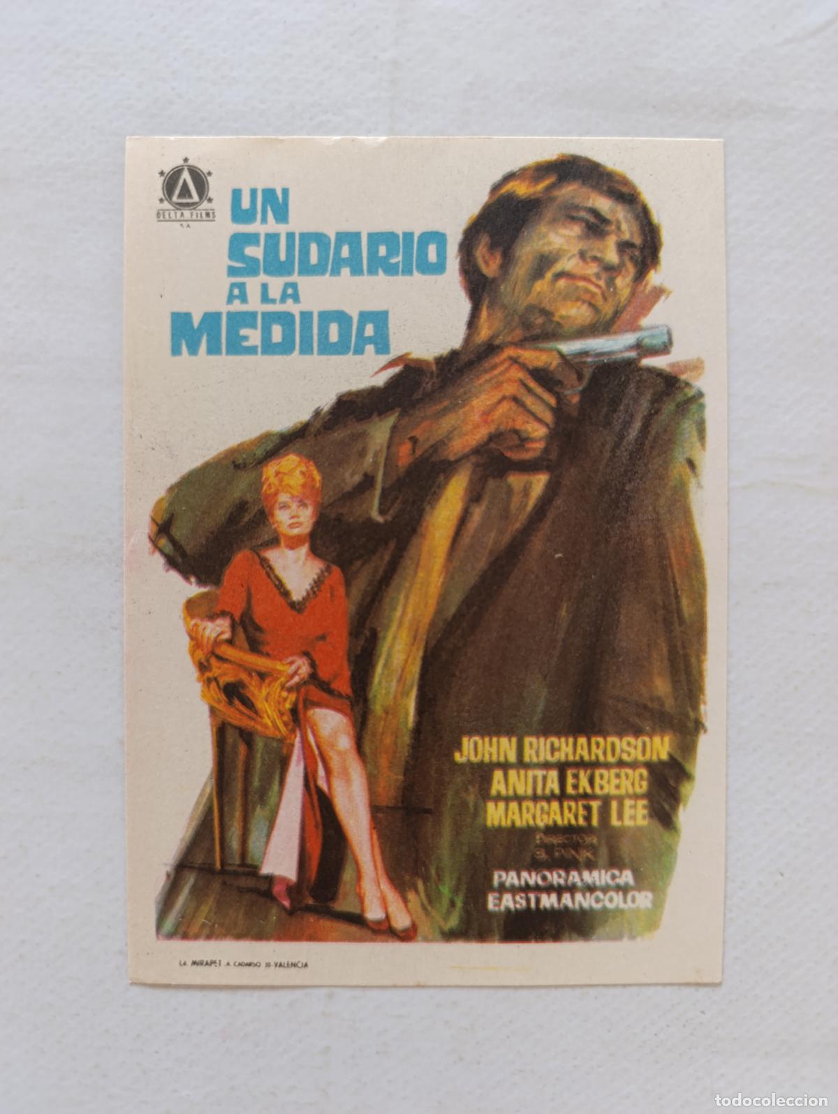 Cine: FOLLETO DE MANO - UN SUDARIO A LA MEDIDA - JOHN RICHARDSON - SIN PUBLICIDAD (148O)